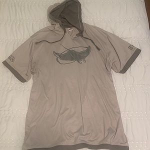 Tampa Bay Rays baseball team hoodie t-shirt grey X-Large Adult